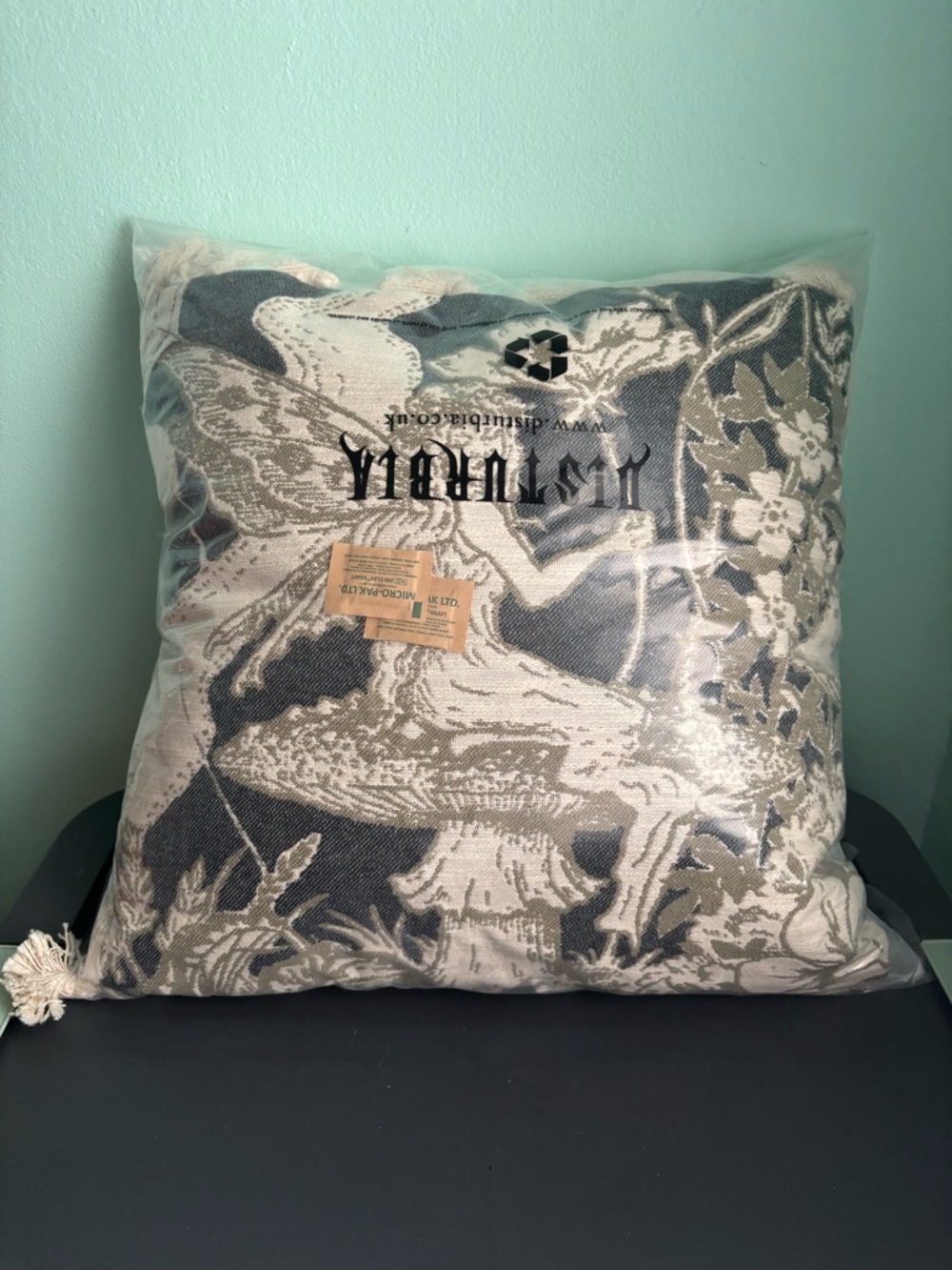 Disturbia Maypole Fairies Tassel Trim Tapestry Decorative Pillow